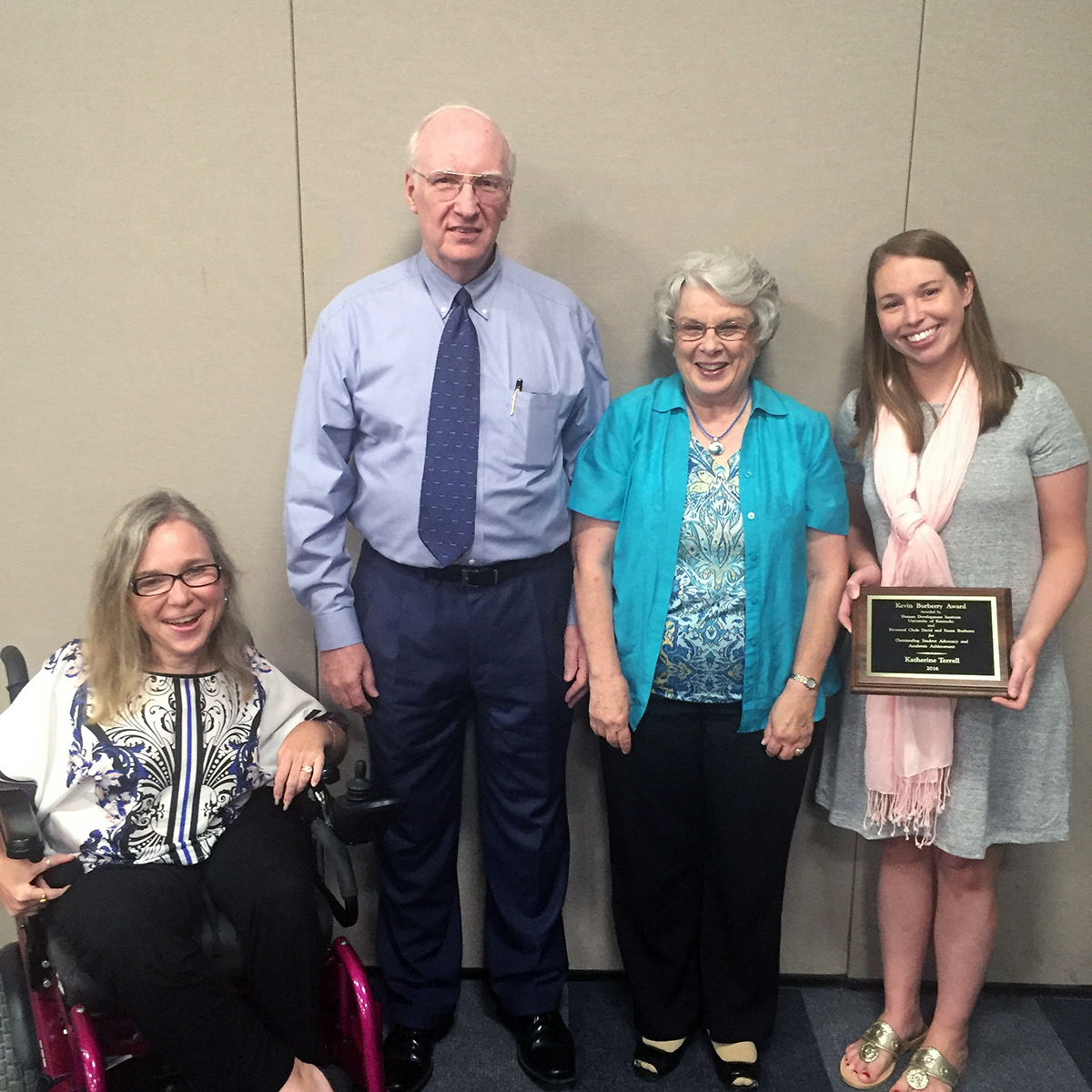 Kathy Sheppard-Jones, Clyde and Susan Burberry, and Katie Terrell