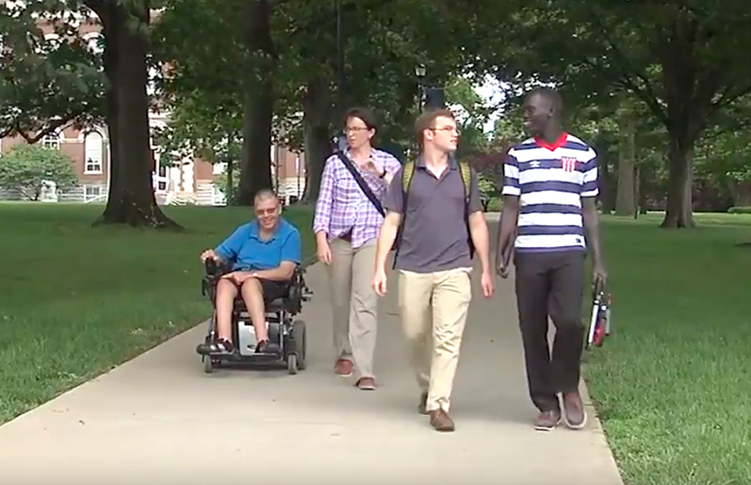 Screenshot of Anna Bard, Darrell Mattingly, other students