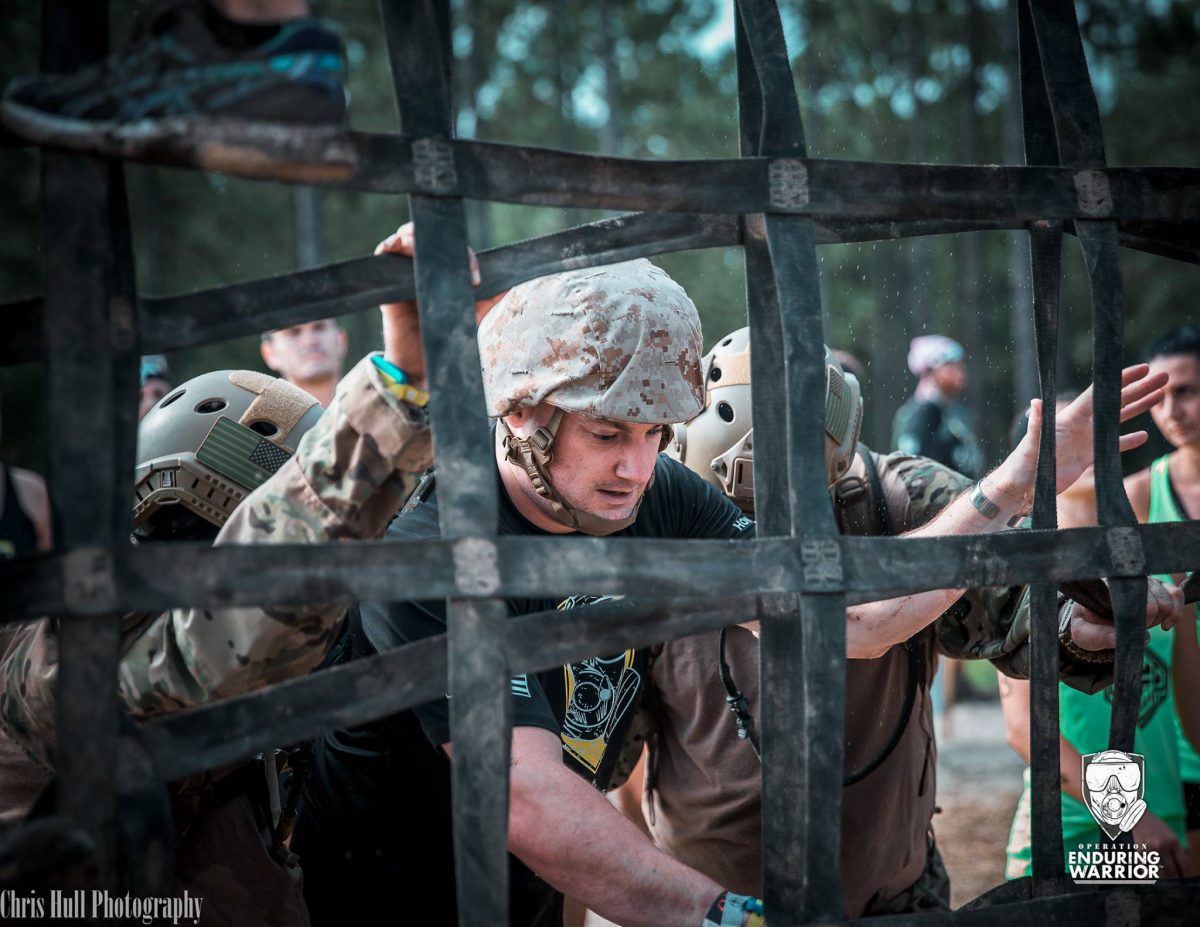 Photo of military exercise.