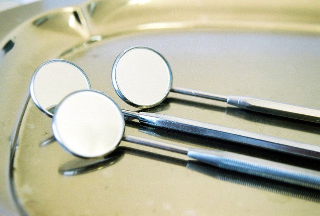 three dental mirrors